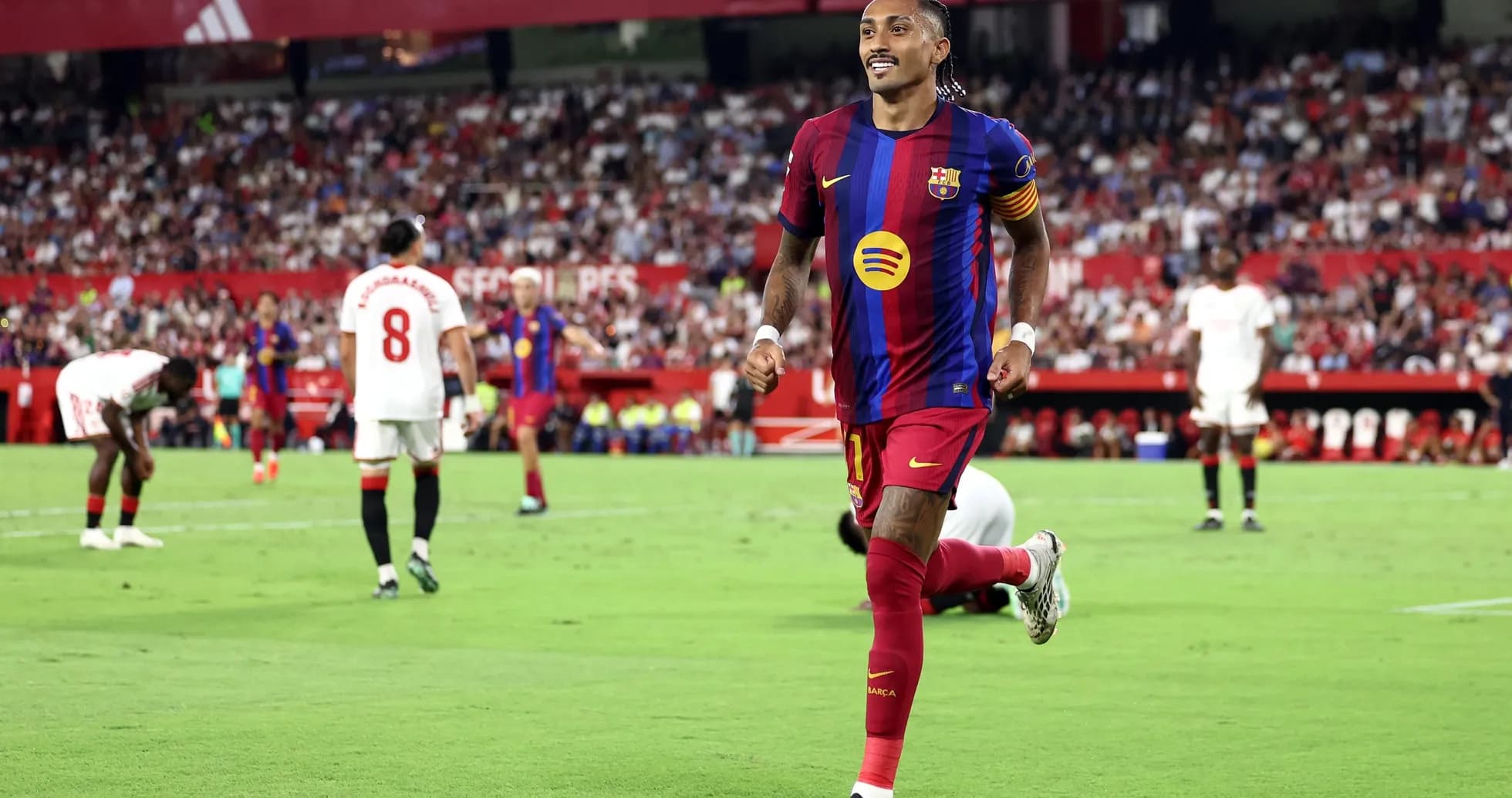 Jugador de Barcelona celebrando un gol