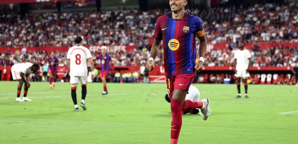 Jugador de Barcelona celebrando un gol