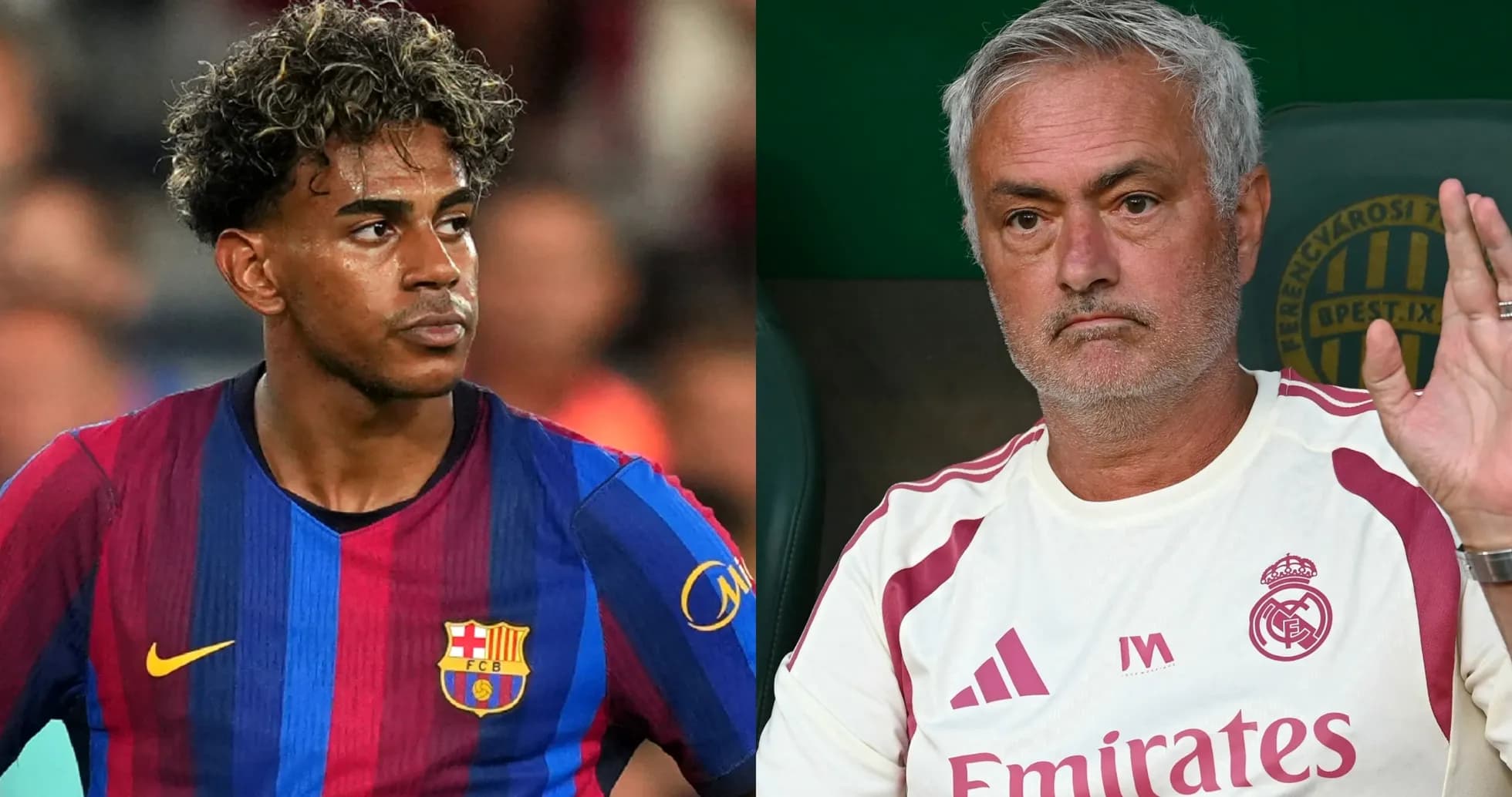 Jugador de Barcelona y entrenador de Madrid en imagen