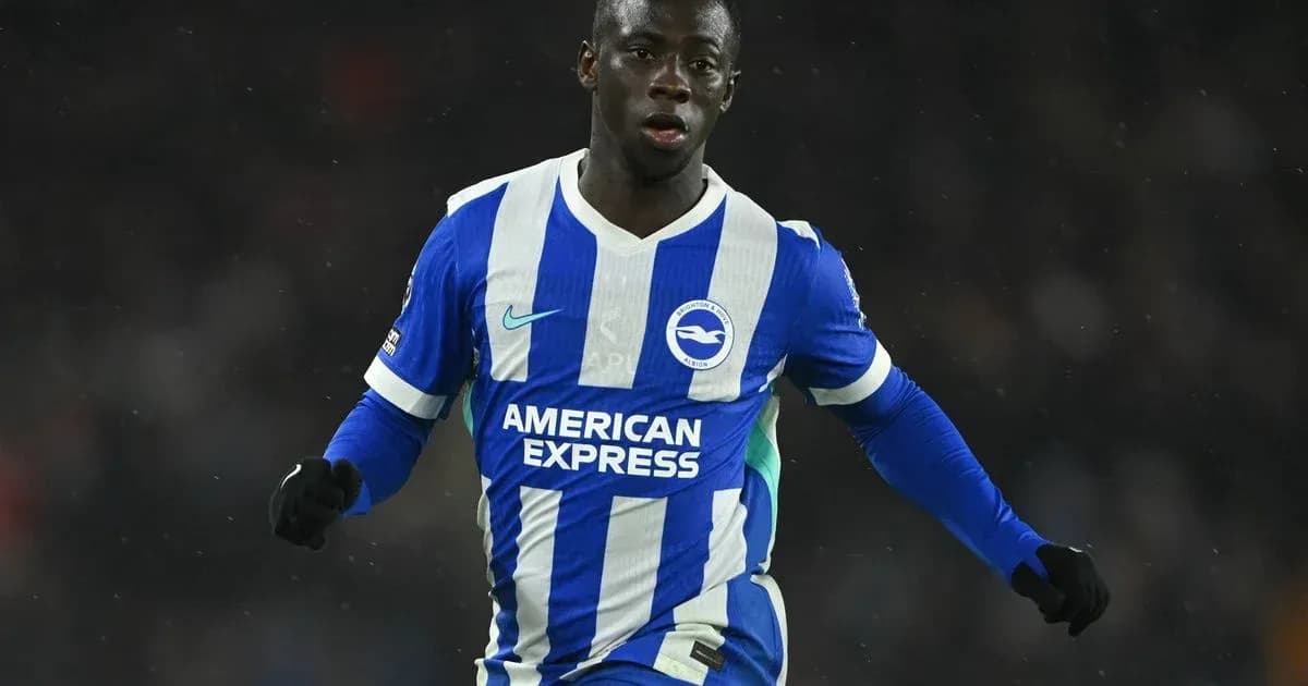 Jugador de Brighton celebrando en el campo de juego