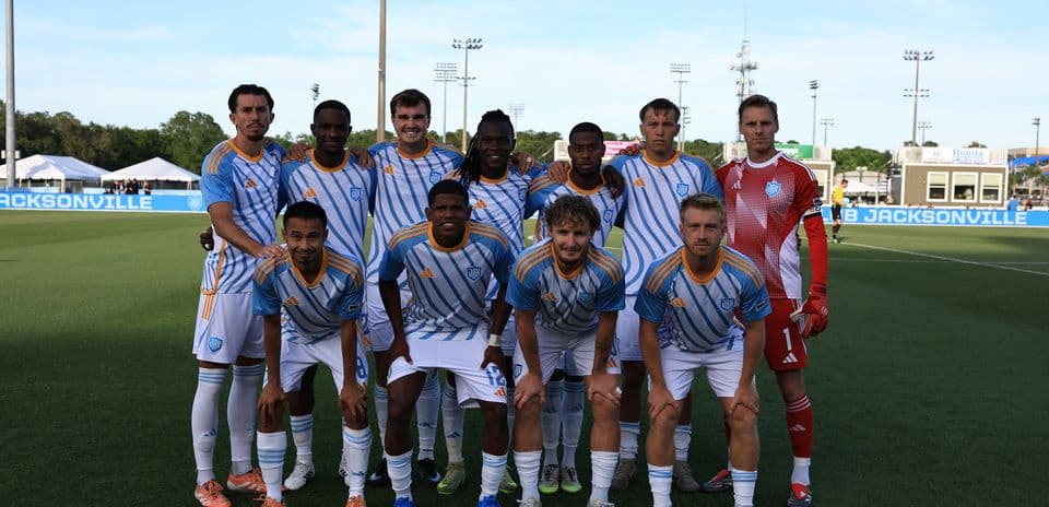Equipo de Sporting JAX antes del partido