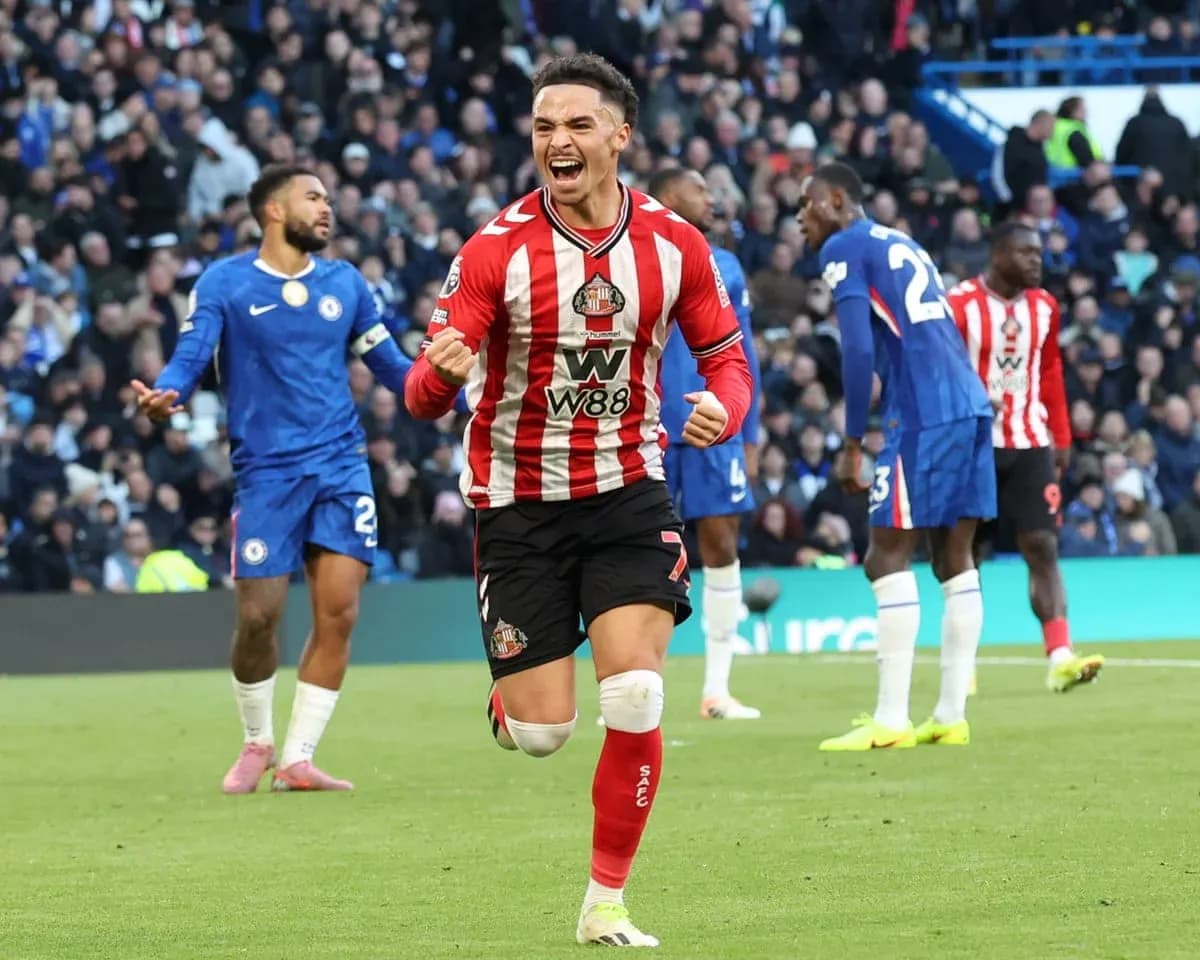 Jugador de Sunderland celebrando un gol