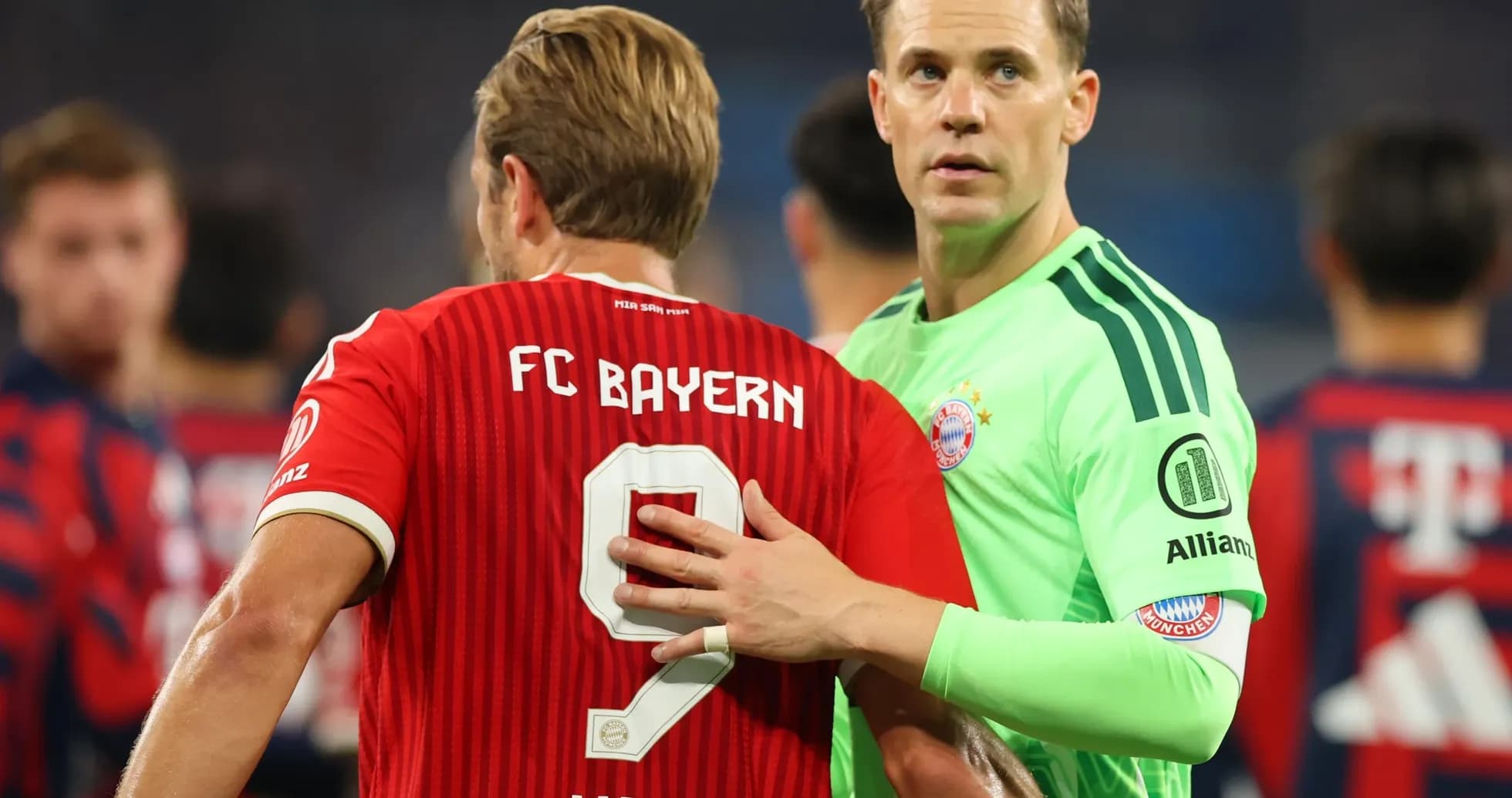 Jugadores de FC Bayern en el partido