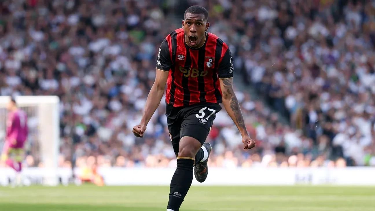Jugador de Bournemouth celebrando un gol