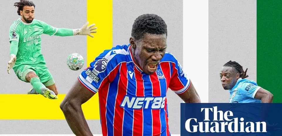 Jugador de Crystal Palace en acción durante el partido