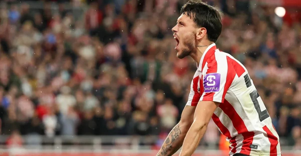 Jugador de Athletic Club celebrando un gol