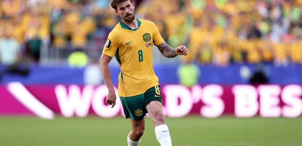 Jugador australiano en acción durante el partido