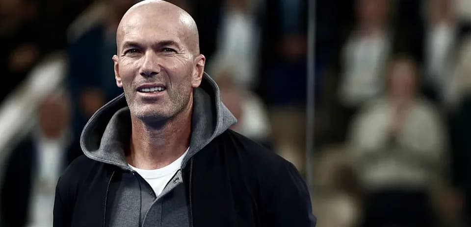 Zinedine Zidane en un evento deportivo