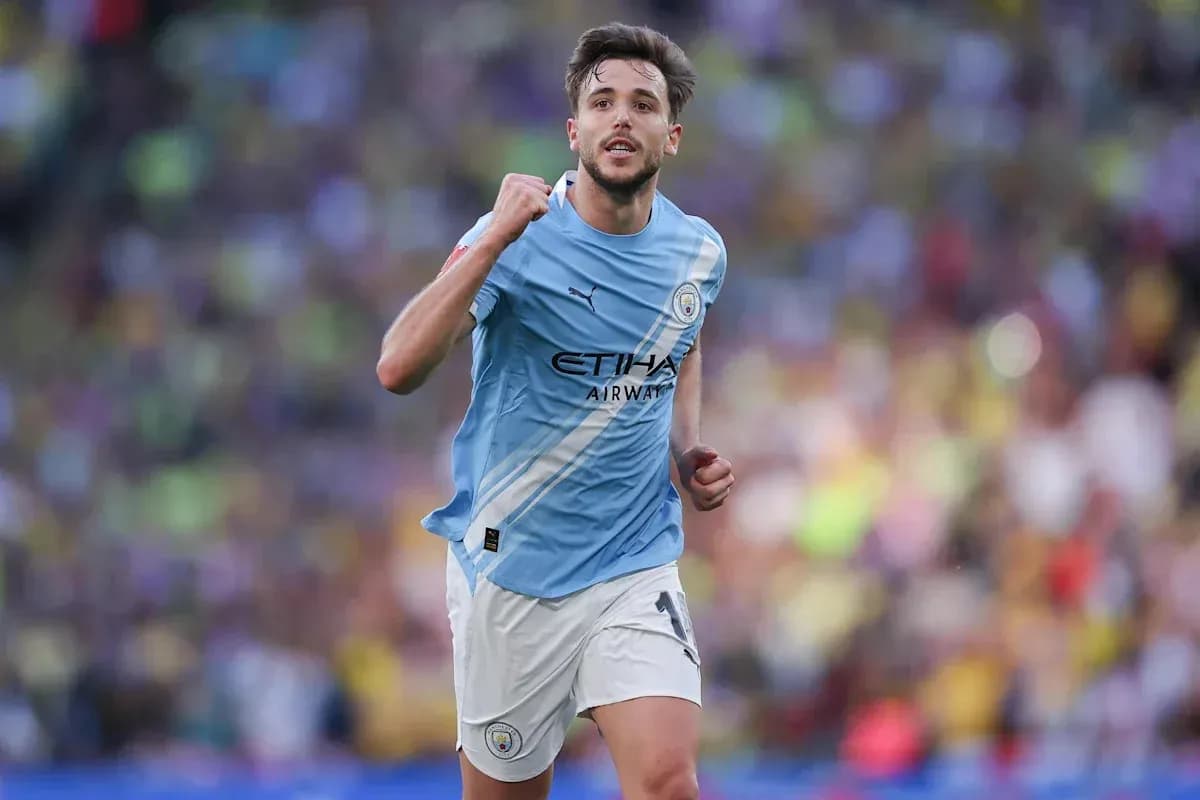 Jugador de Manchester City celebrando un gol