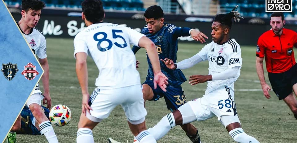 Acción del partido entre Toronto II y Philadelphia Union II