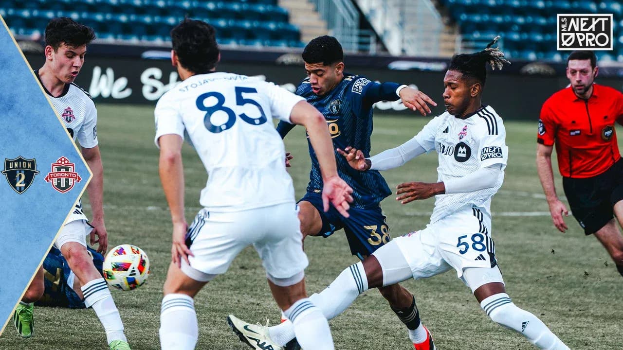 Acción del partido entre Toronto II y Philadelphia Union II