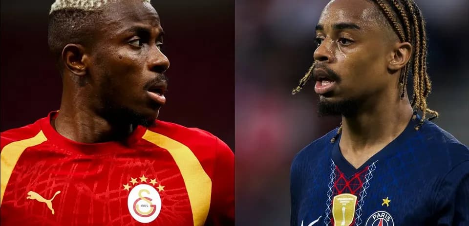 Jugadores de fútbol en acción con camisetas de clubes