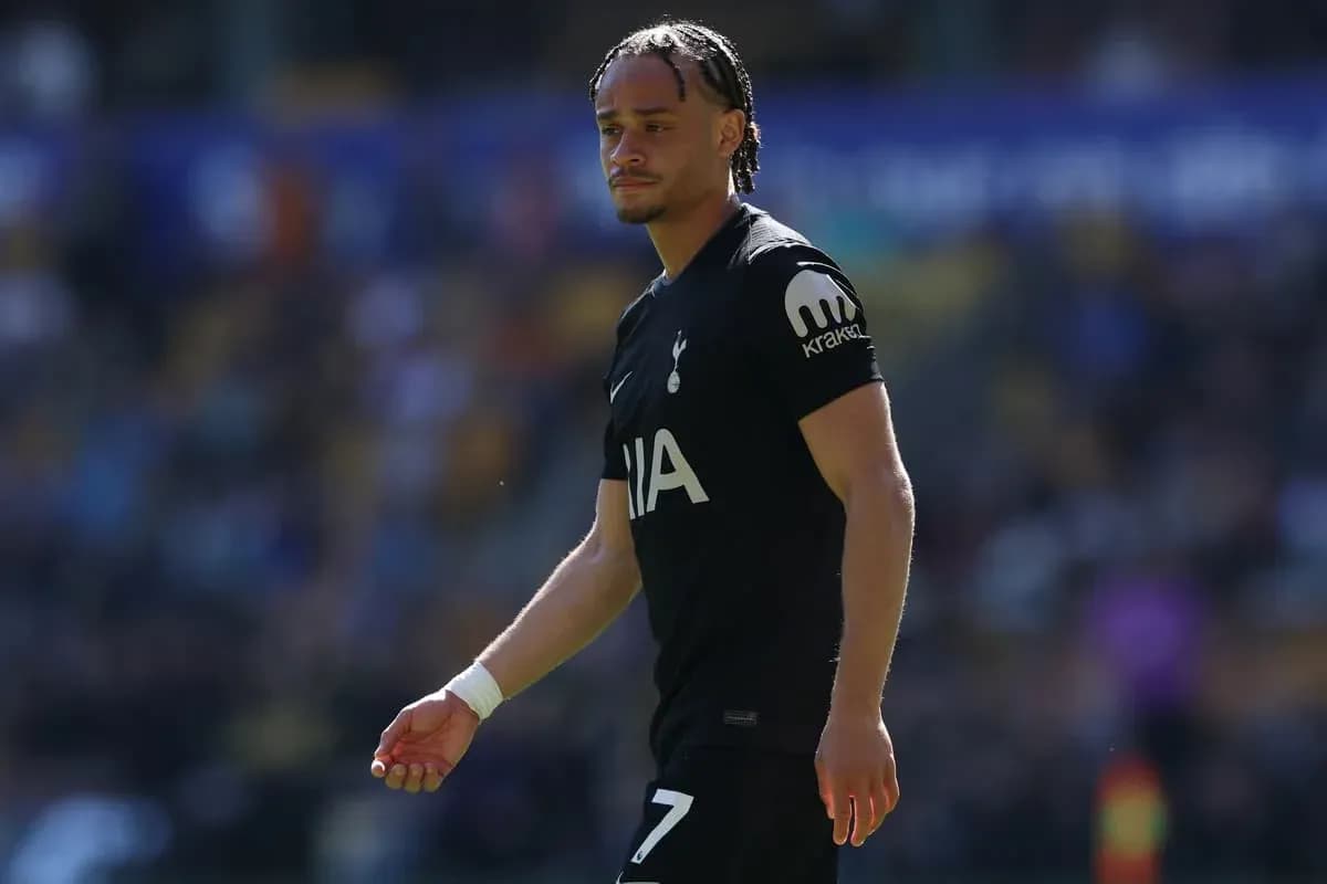 Jugador de Tottenham caminando por el campo