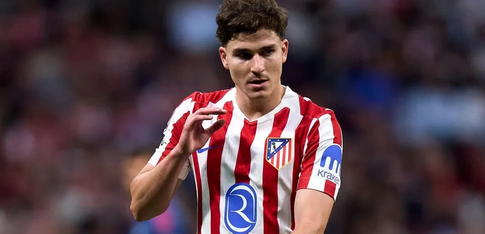 Jugador de Atlético de Madrid durante un partido