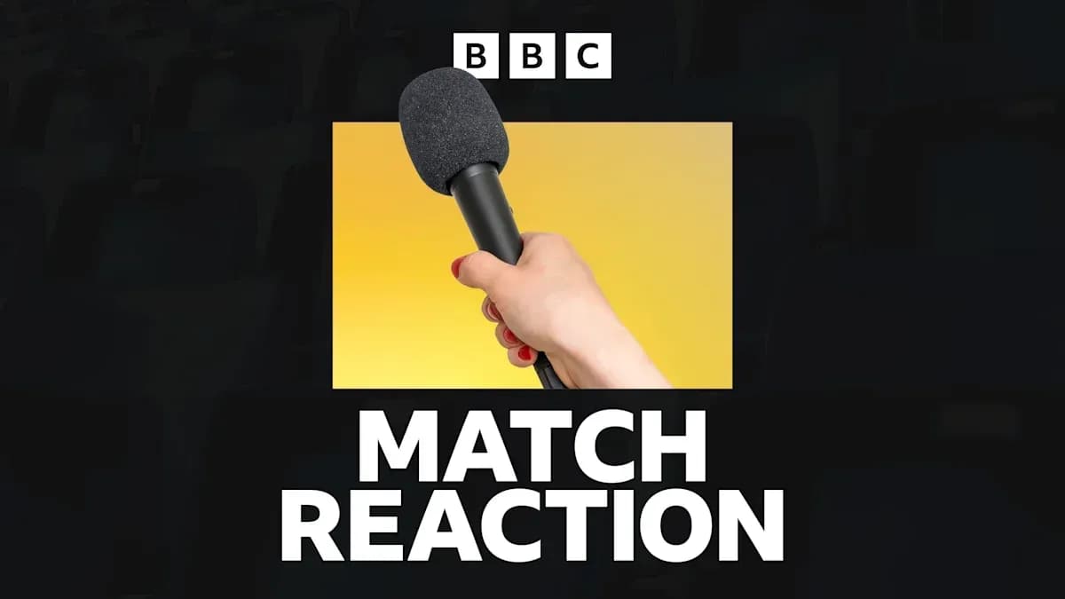 Mic held for match reaction segment