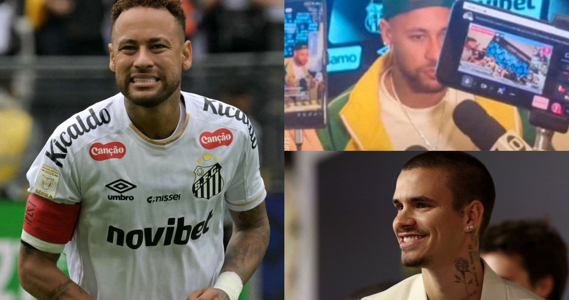 Neymar en partido y entrevistas, sonriente