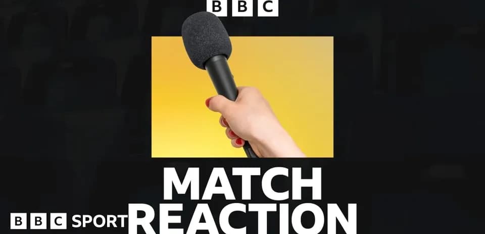 Mic held by hand with text 'MATCH REACTION'
