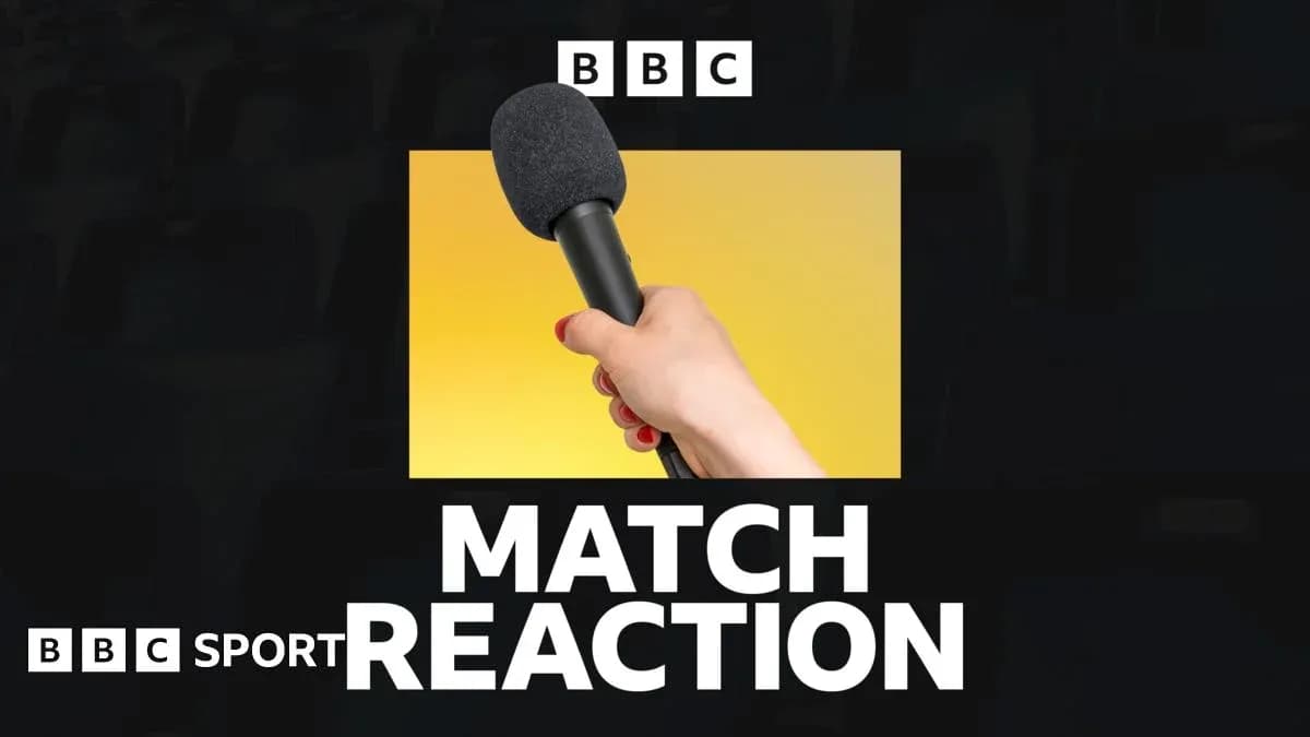 Mic held by hand with text 'MATCH REACTION'
