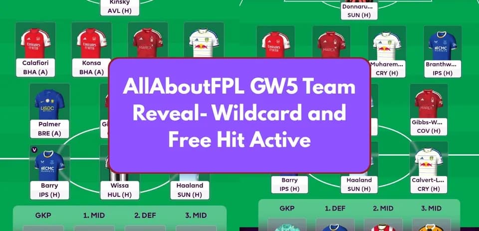Plantilla de Fantasy Premier League para GW5