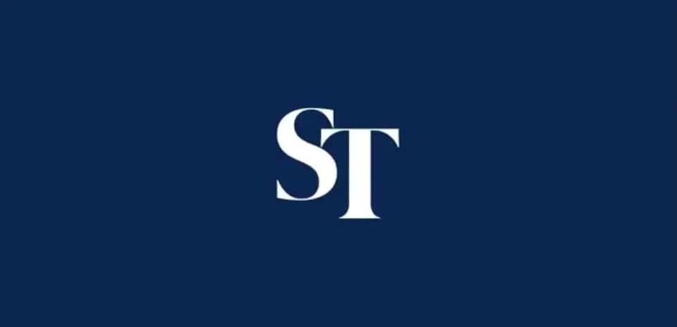 Logo de ST en fondo azul