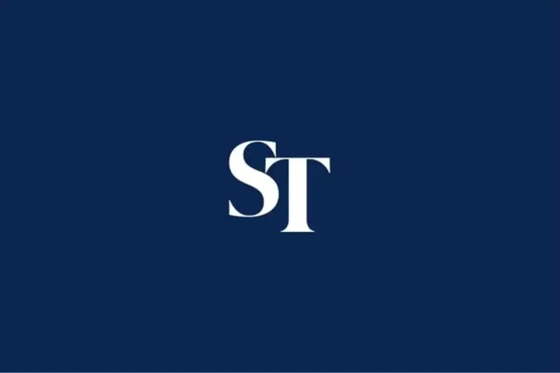 Logo de ST en fondo azul