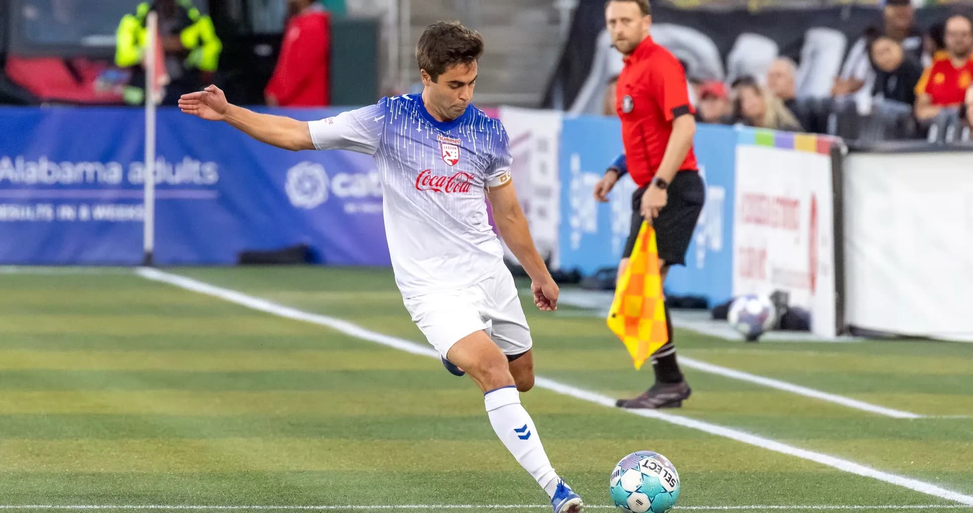 Jugador de Birmingham Legion en acción