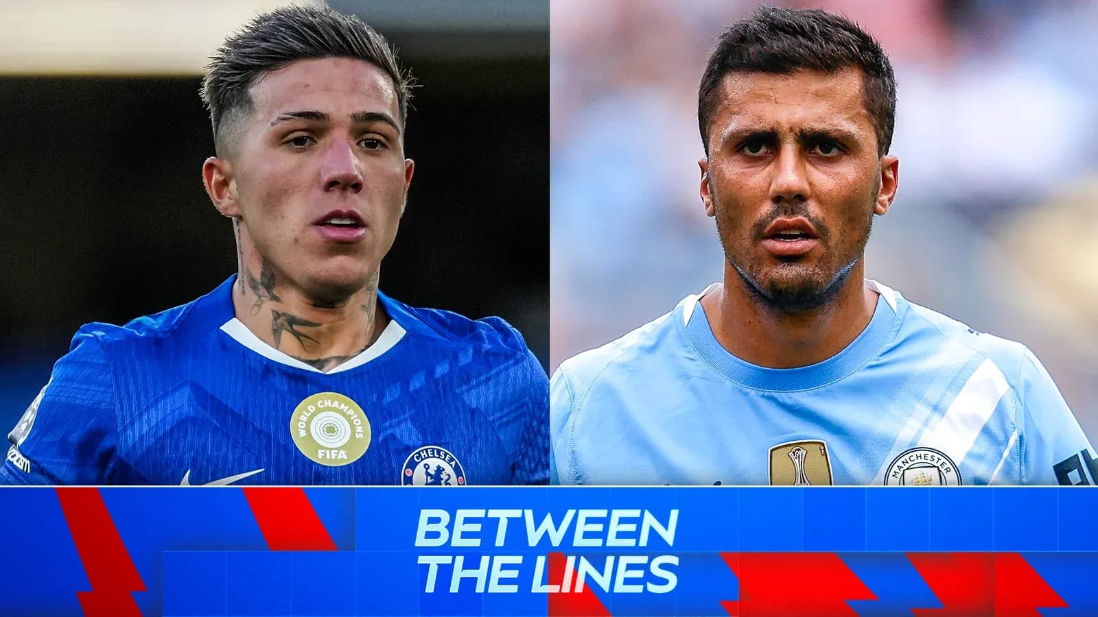 Jugadores de Chelsea y Manchester City en el campo