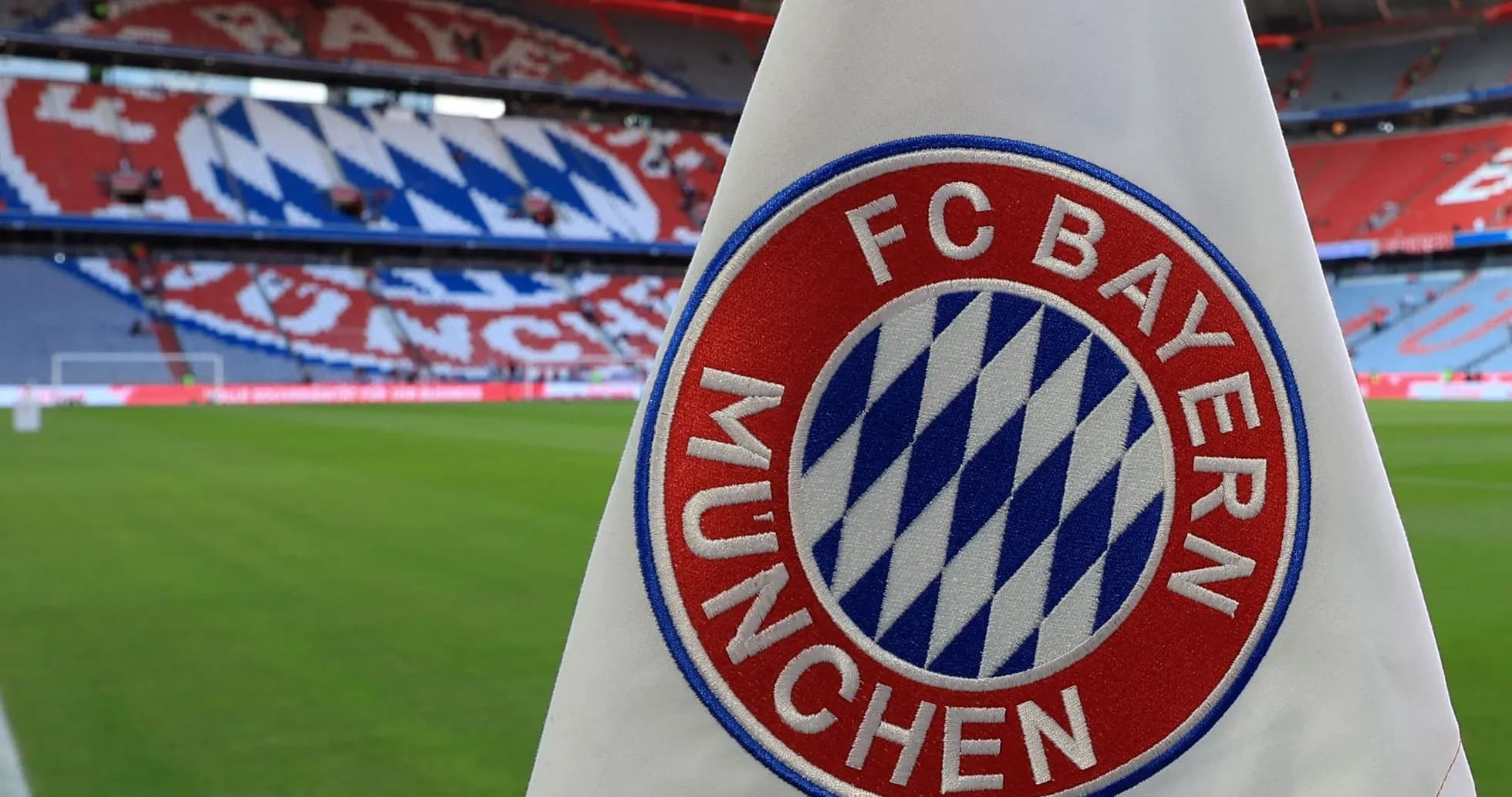 Banderín de FC Bayern Múnich en el estadio