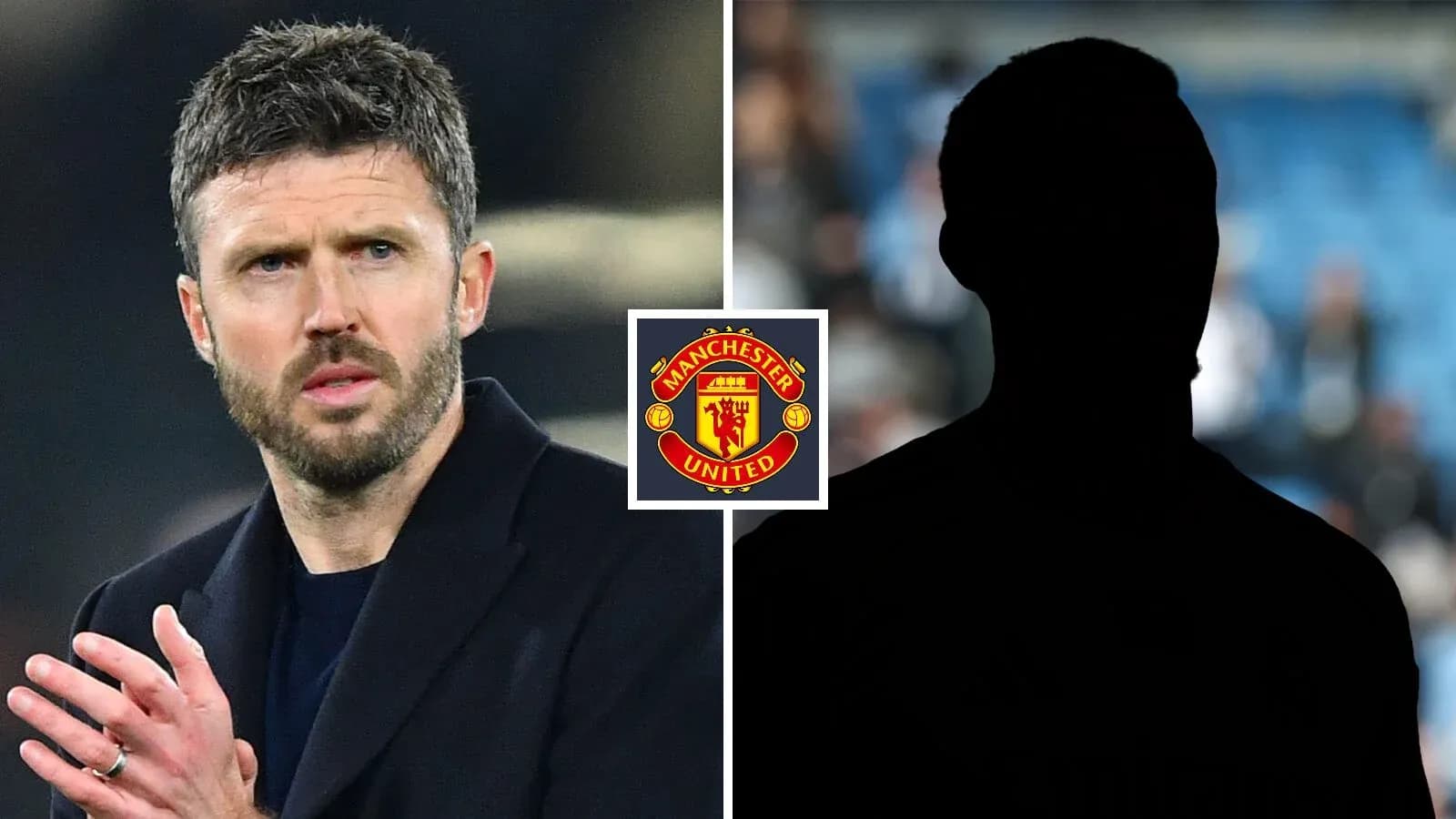 Michael Carrick aplaudiendo con logo de Manchester United
