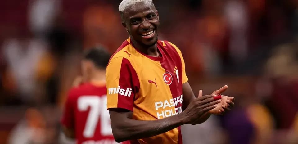 Jugador de Galatasaray celebrando después del partido