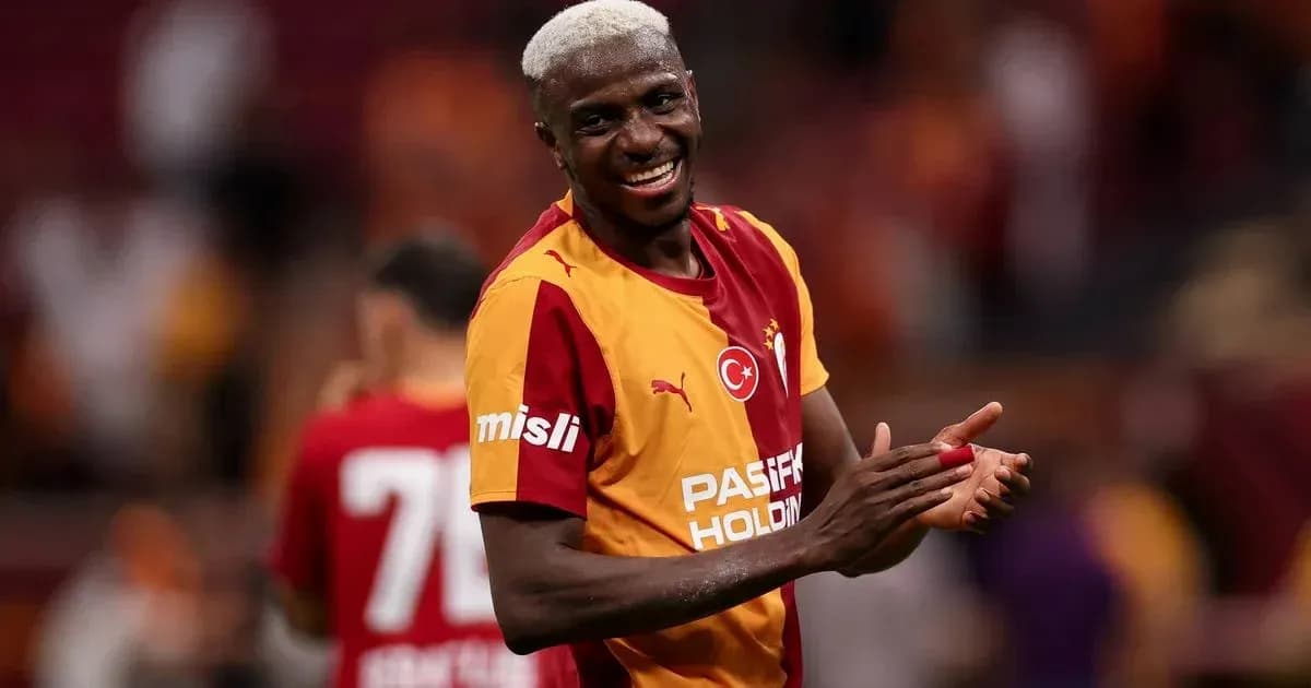Jugador de Galatasaray celebrando después del partido
