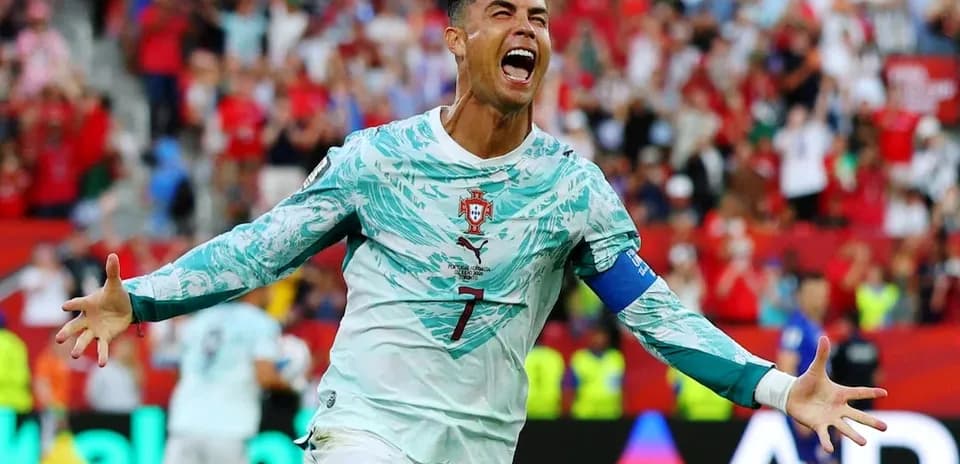 Cristiano Ronaldo celebrando un gol con Portugal