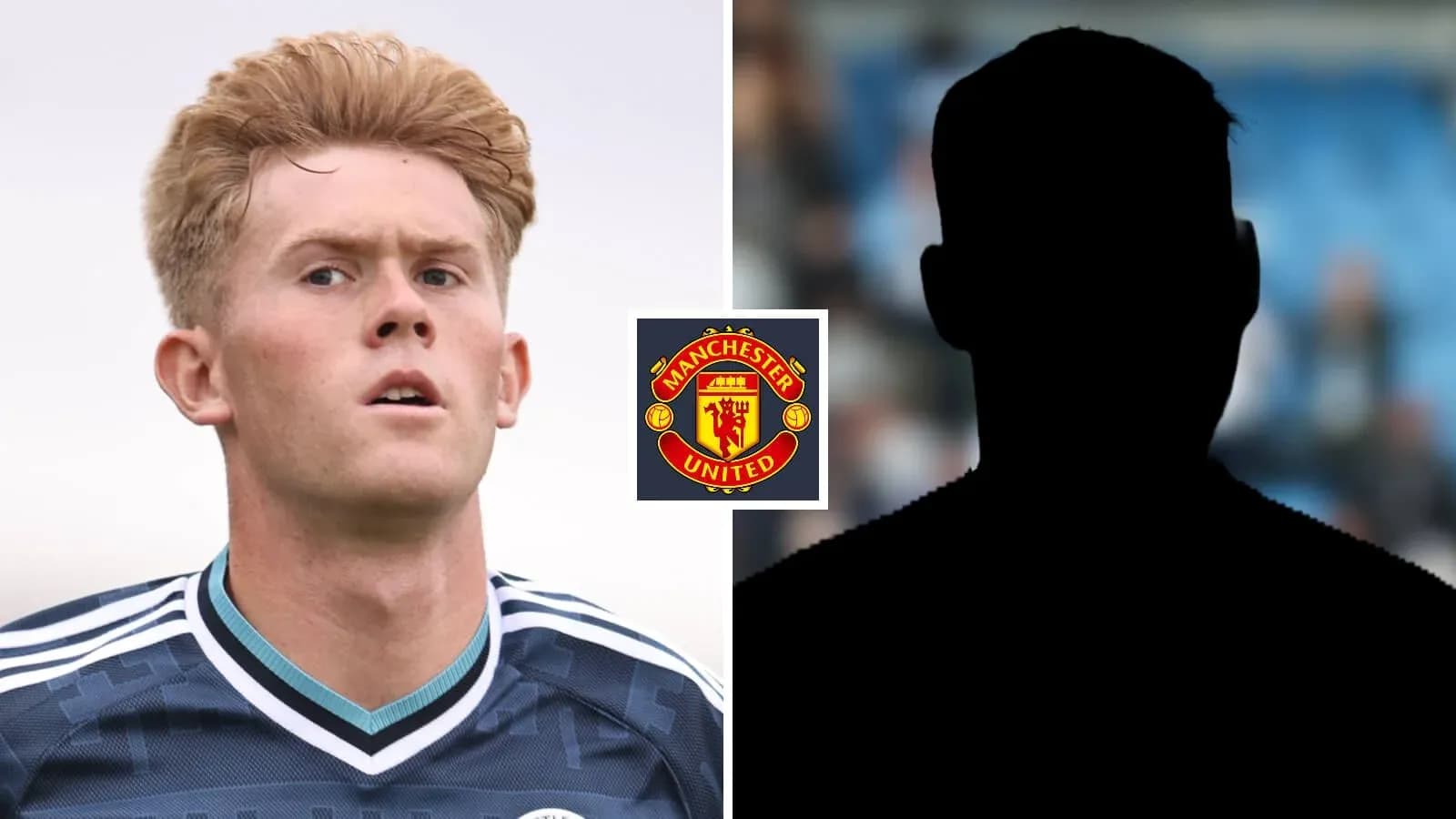 Jugador de Manchester United con fondo oscuro