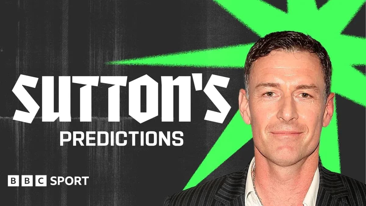 Sutton's Predictions graphic with a man smiling