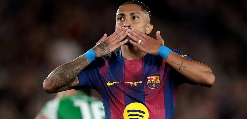 Jugador del FC Barcelona celebrando un gol