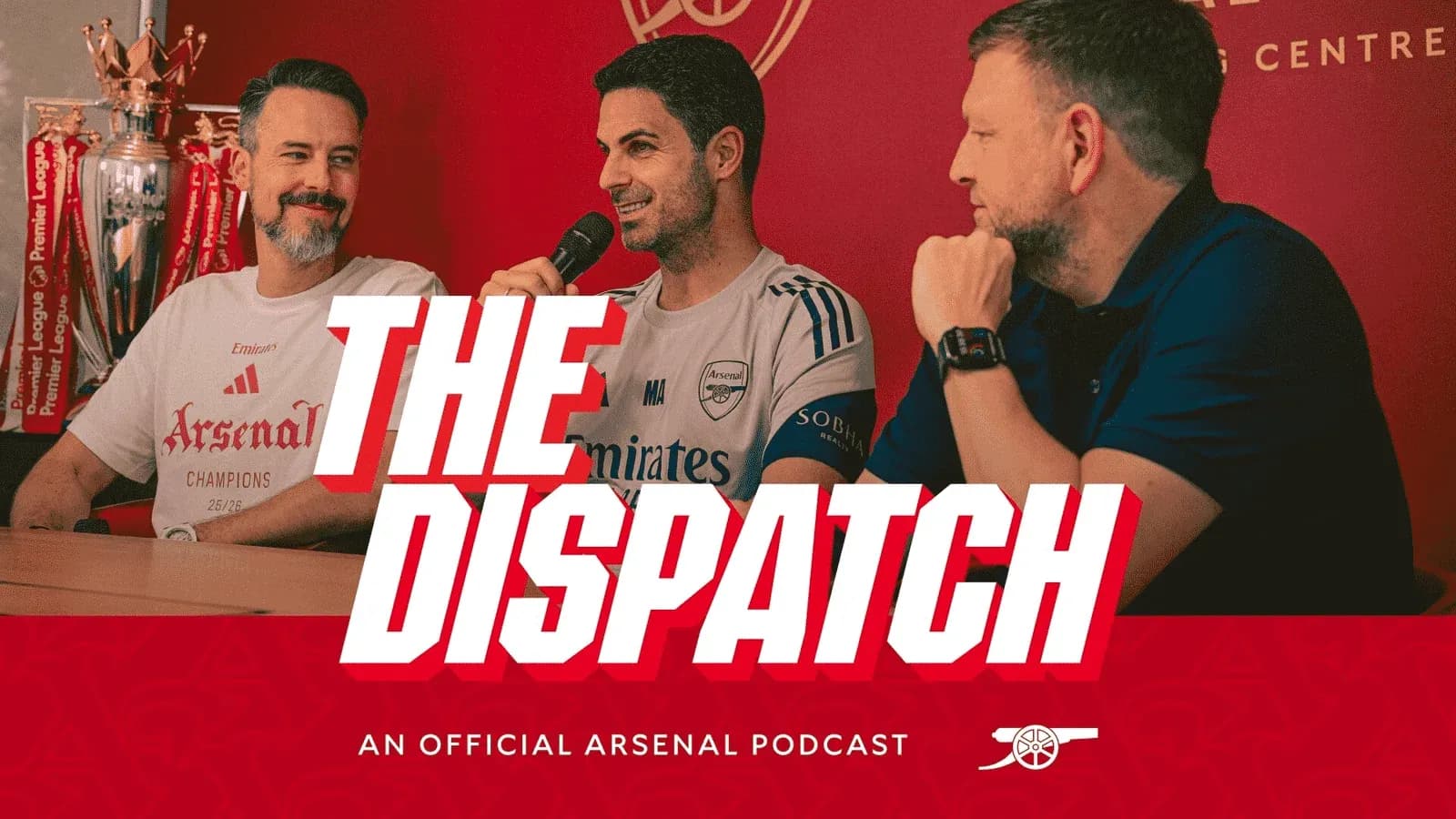Mikel Arteta hablando en un podcast de Arsenal