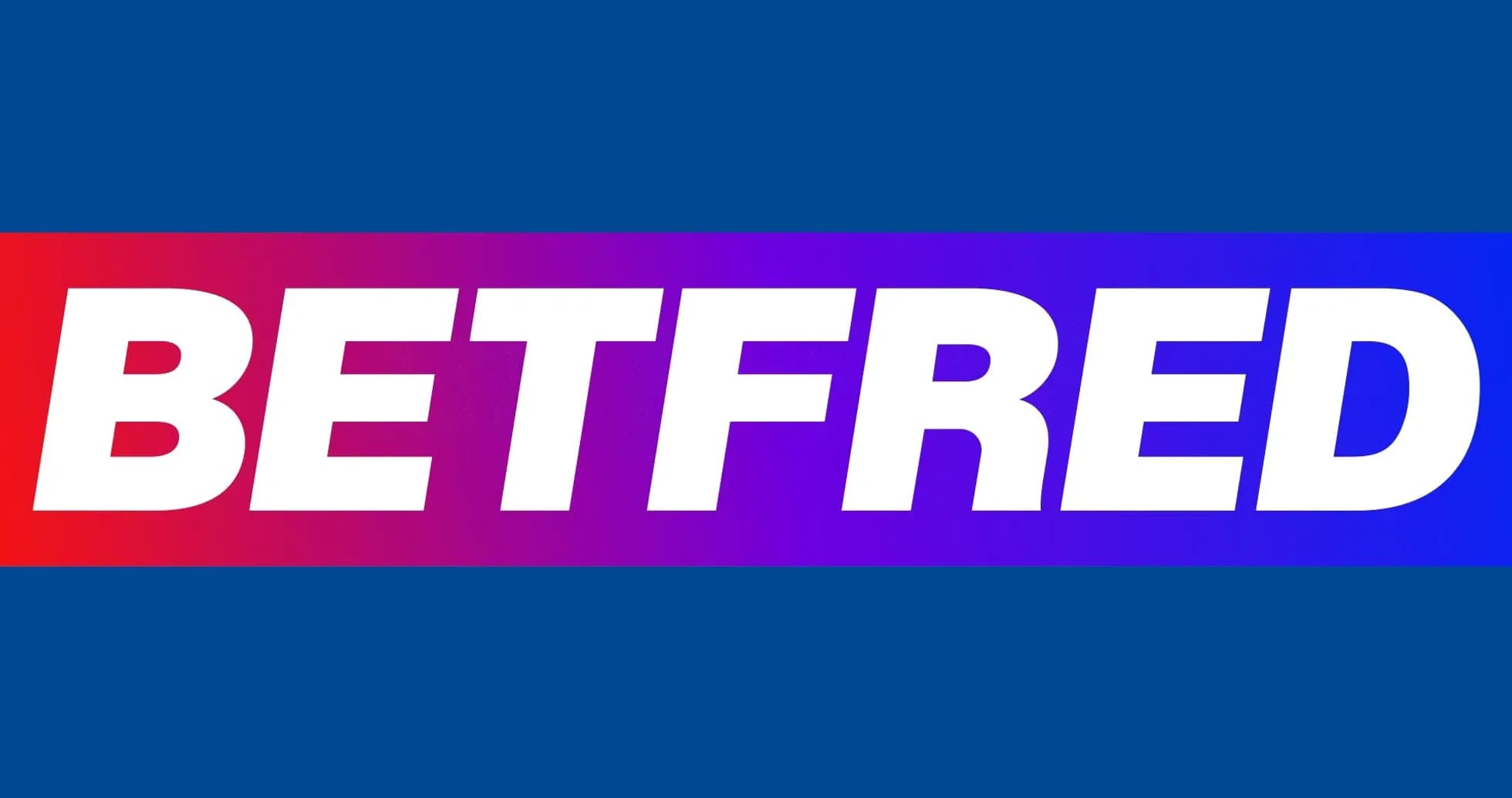Logo de Betfred en fondo azul