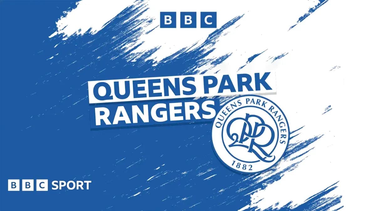 Logo de Queens Park Rangers sobre fondo azul