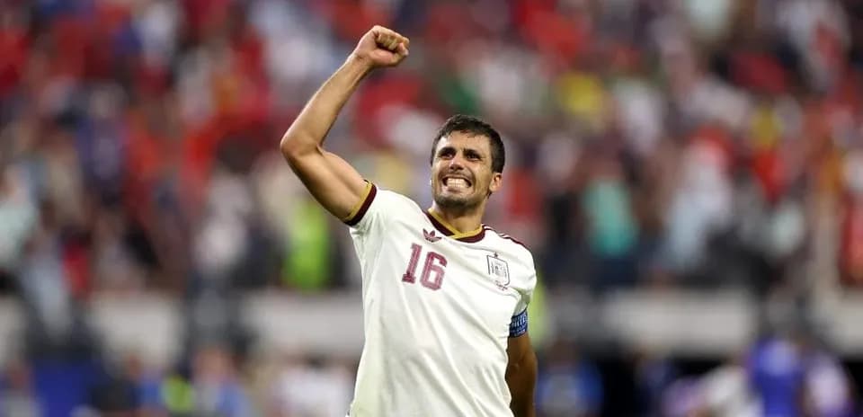 Jugador levantando el puño en celebración