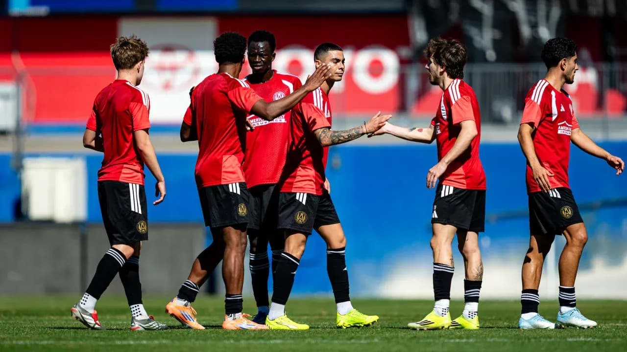 Jugadores de Atlanta United FC celebrando