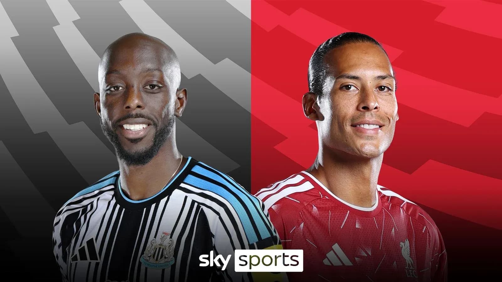 Jugadores de Newcastle y Liverpool en retratos