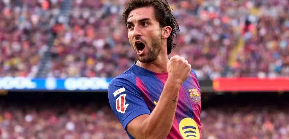 Jugador de FC Barcelona celebrando un gol