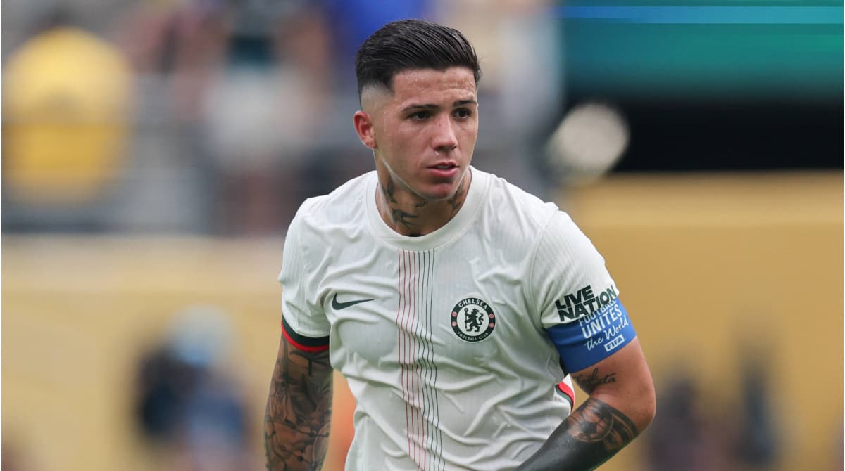 Jugador de Chelsea en acción durante un partido