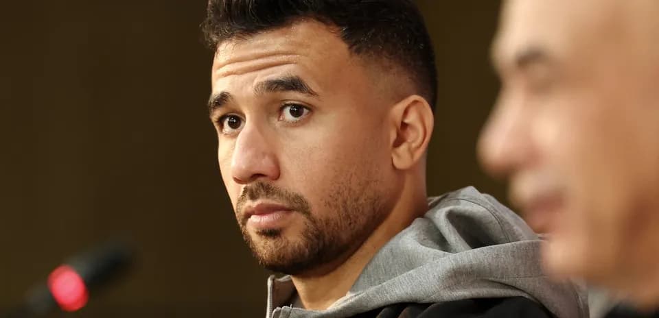 Jugador durante una conferencia de prensa