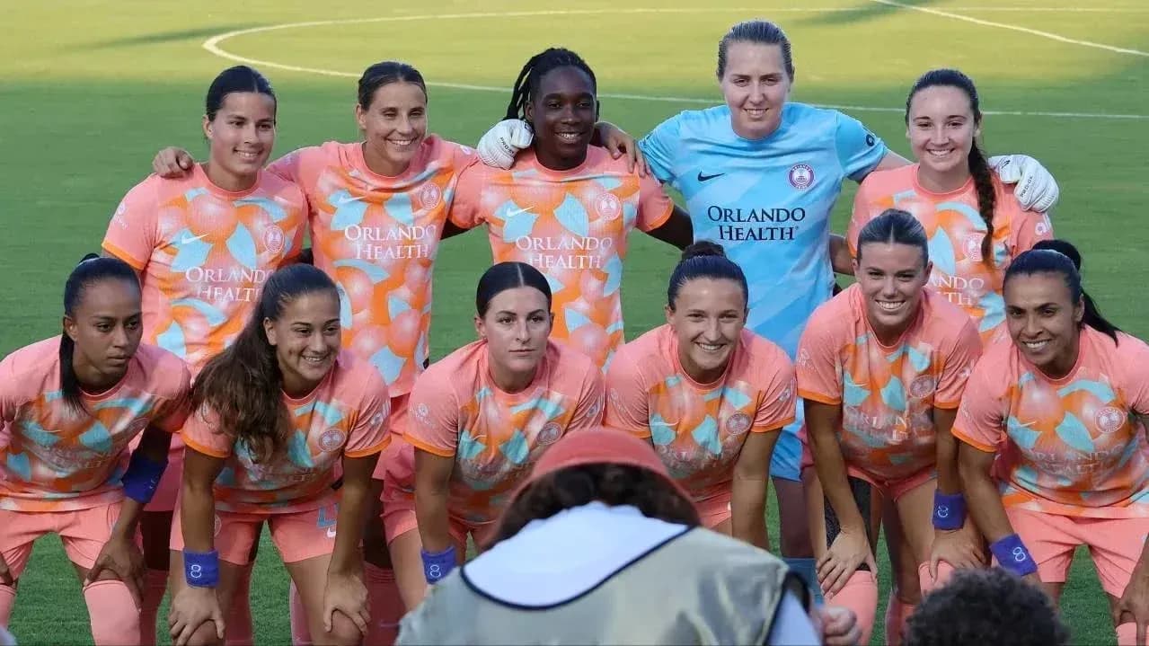 Jugadoras de Orlando Pride en alineación