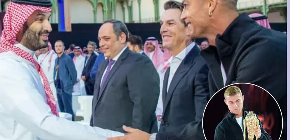Reunión entre figuras importantes en evento deportivo
