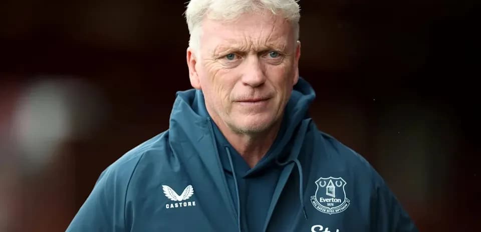 Entrenador de Everton en el campo antes del partido