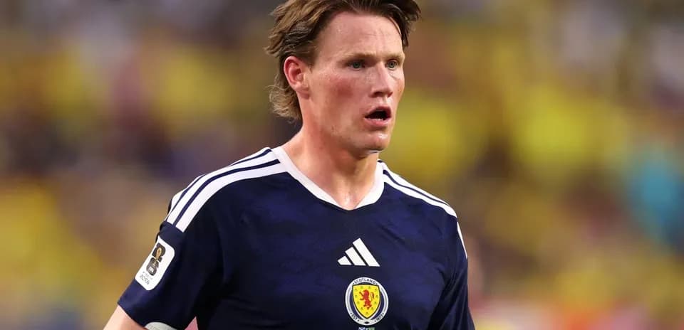 Jugador de Escocia en acción durante un partido