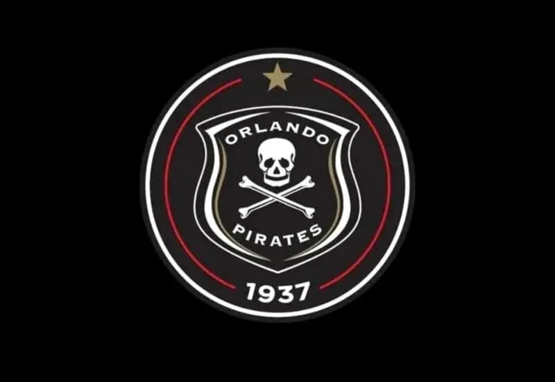 Logotipo del Orlando Pirates con calavera y huesos