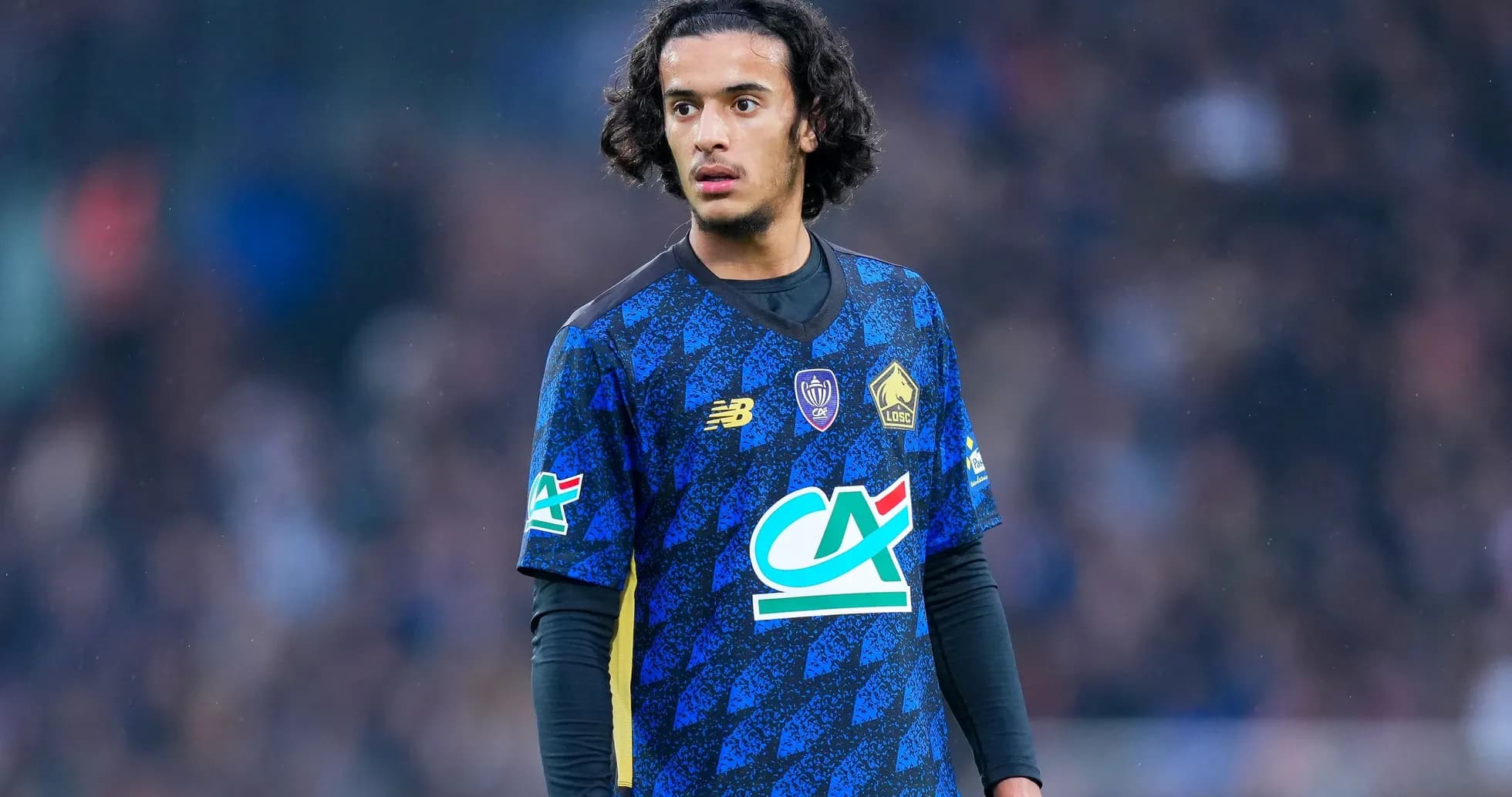 Jugador de Lille en el campo durante partido